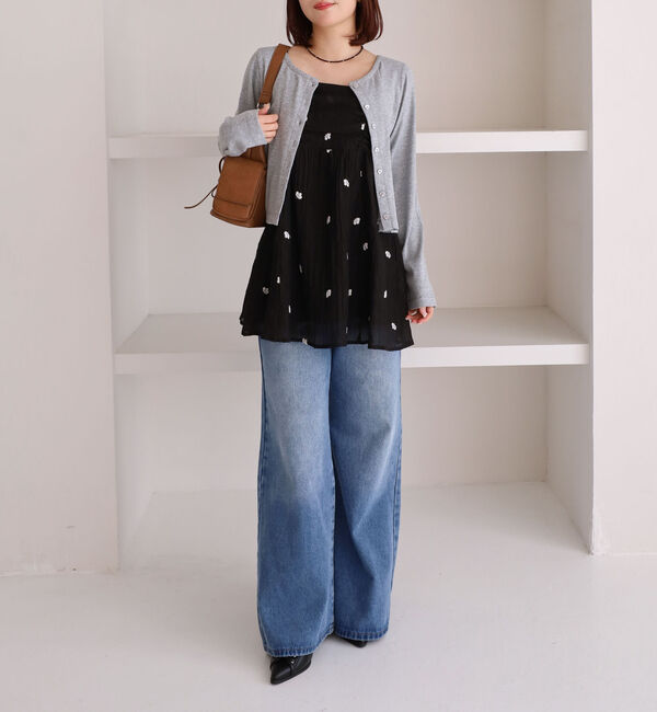 archives「花柄刺繍ミニキャミワンピース」|ワンピース|