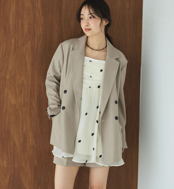 archives「花柄刺繍ミニキャミワンピース」|ワンピース|