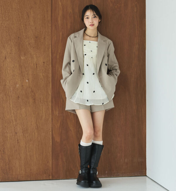 archives「花柄刺繍ミニキャミワンピース」|ワンピース|