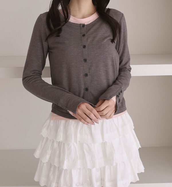 archives「シアーカットカーデ／ロングスリーブＴＯＰＳ」|カーディガン|