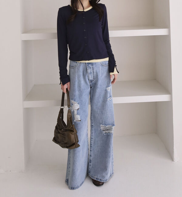 archives「シアーカットカーデ／ロングスリーブＴＯＰＳ」|カーディガン|