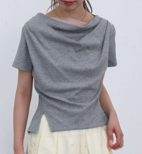 archives「チュールレイヤードタックドレープカットＴＯＰＳ」|Tシャツ・カットソー|