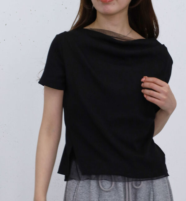 archives「チュールレイヤードタックドレープカットＴＯＰＳ」|Tシャツ・カットソー|