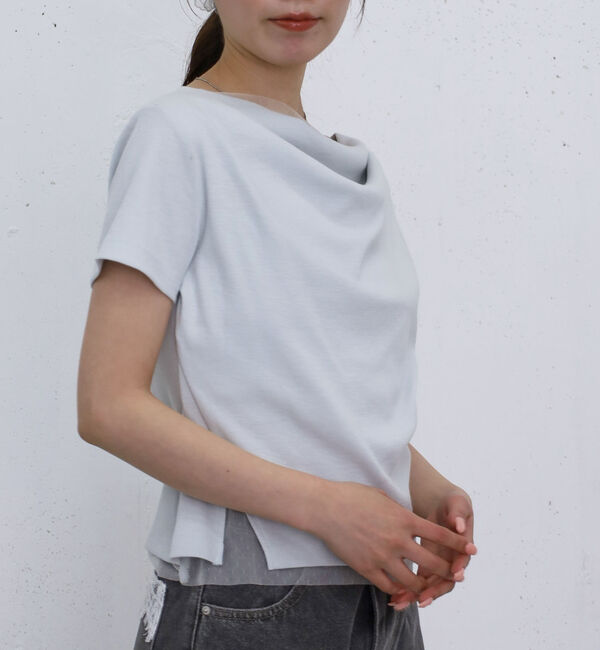archives「チュールレイヤードタックドレープカットＴＯＰＳ」|Tシャツ・カットソー|