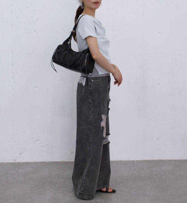 archives「チュールレイヤードタックドレープカットＴＯＰＳ」|Tシャツ・カットソー|