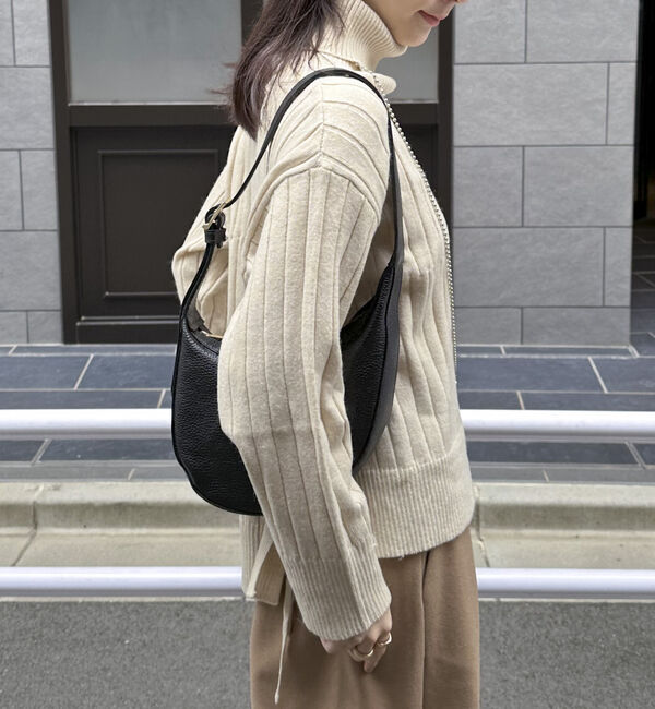 Doux archives「オフタートルワイドリブニット」|ニット・セーター|