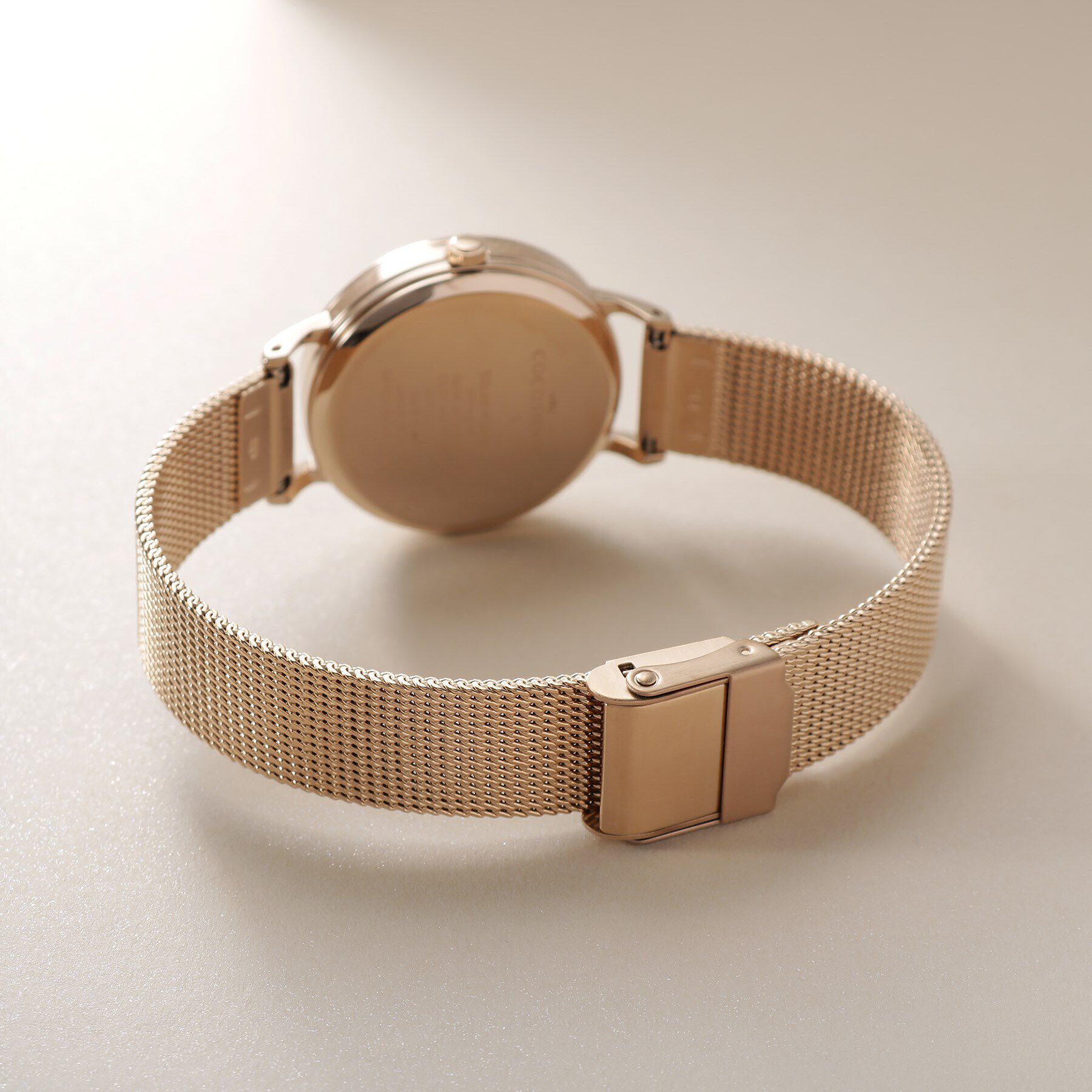 COCOSHNIK「RGラウンドメッシュベルト ウォッチ（白蝶貝）」|腕時計|