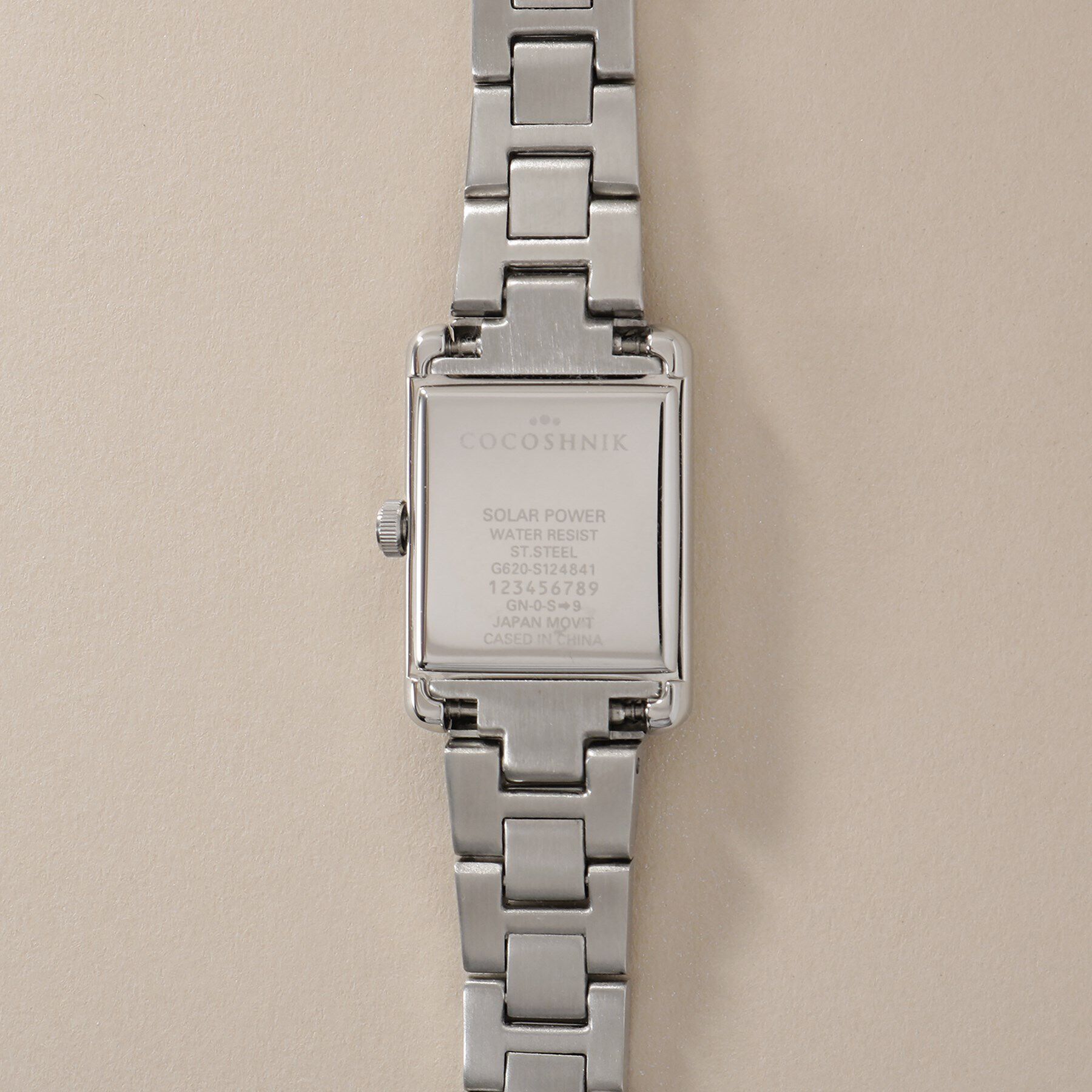 COCOSHNIK「SSスクエアメタルバンド ウォッチ（シルバー旭光ダイヤモンド）」|腕時計|