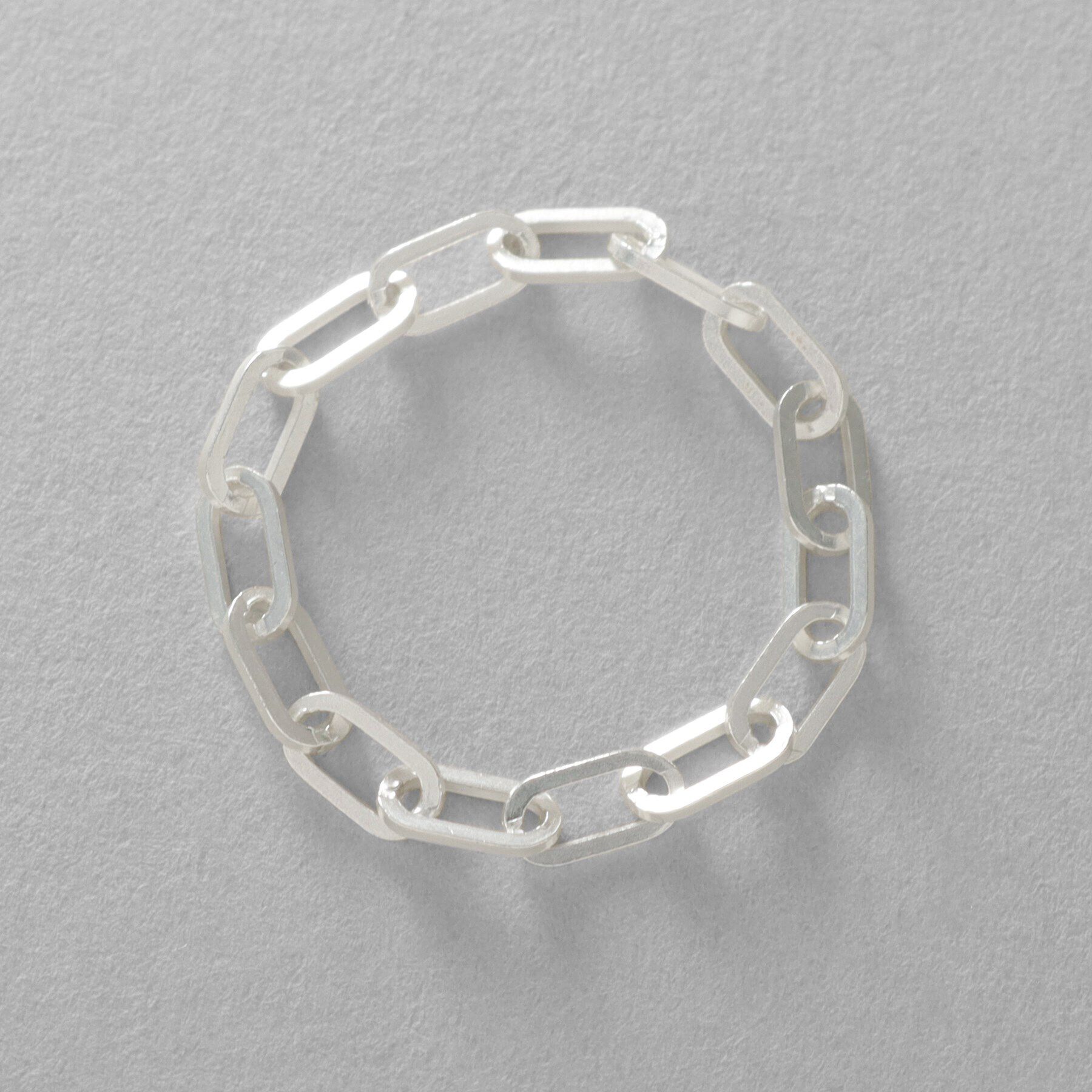 COCOSHNIK ONKITSCH「シルバー チェーンリング フラットケーブル」|リング|