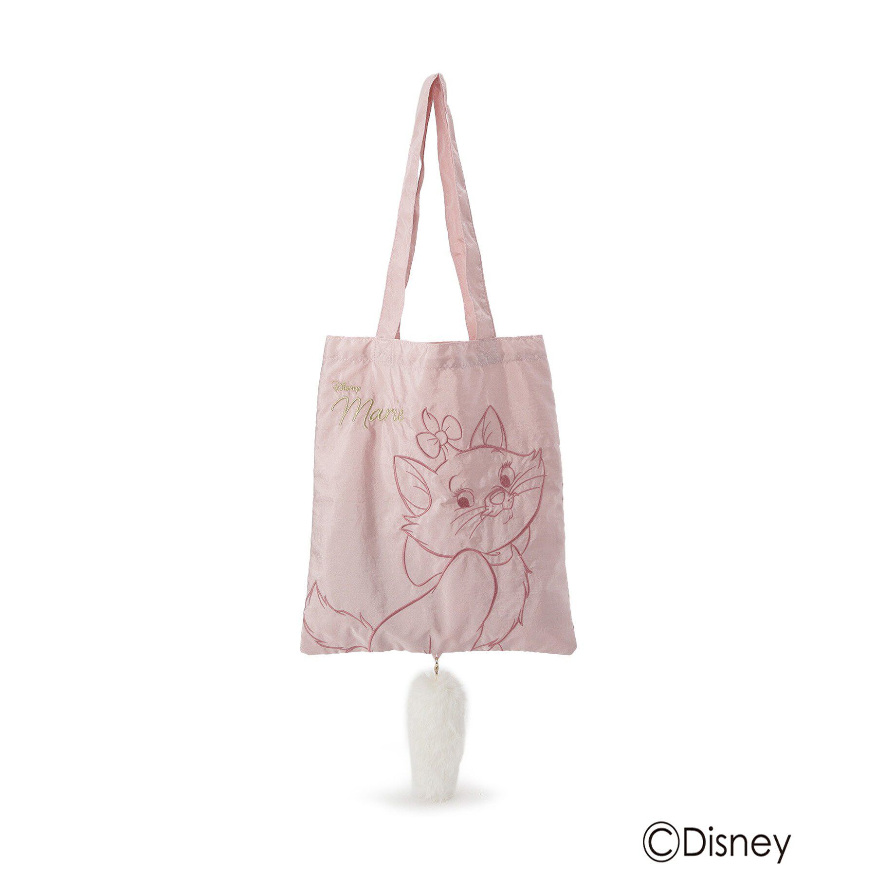 SHOO･LA･RUE「【Disney】キャット刺繍トート」|トートバッグ|ライトピンク(070