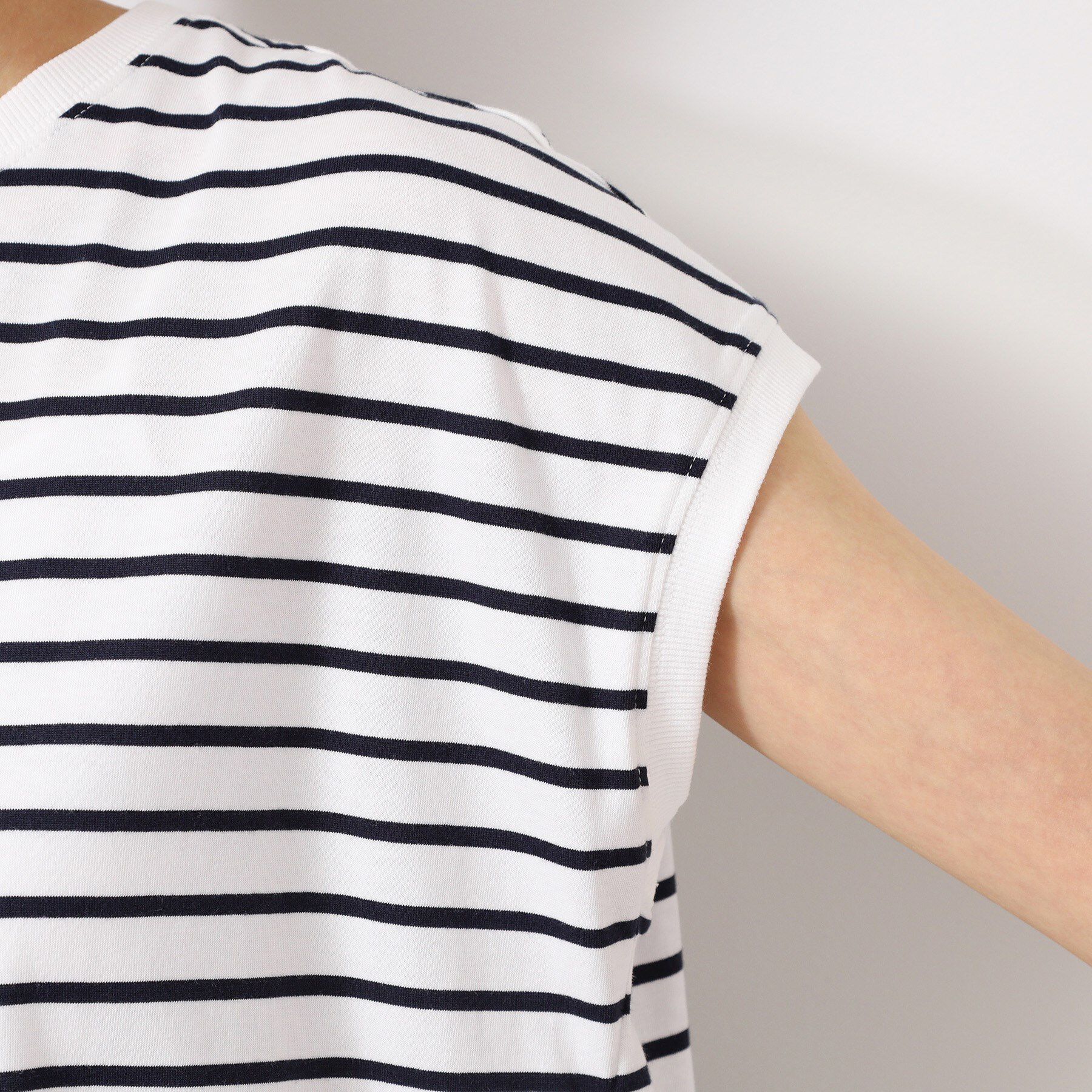 Dessin「【洗える・UV】ドローコード付きフレンチスリーブカットソー」|Tシャツ・カットソー|