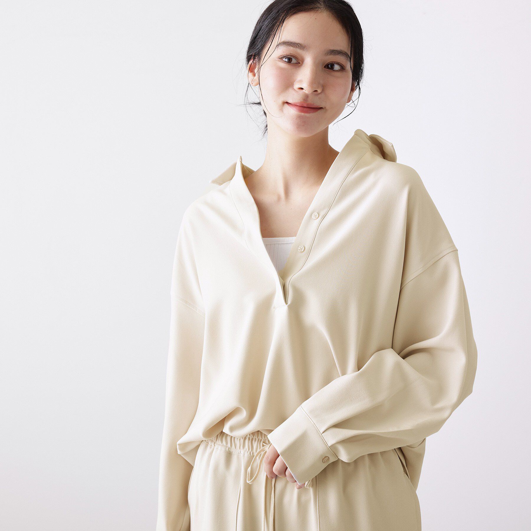 Dessin「【2点セット・洗える】メランジツイルセットアップ」|スーツ|