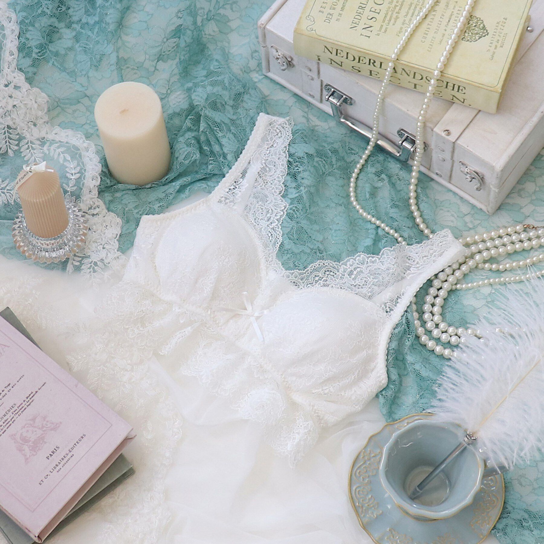 Risa Magli「マリッジ おやすみブラ」|インナー|ホワイト(010)