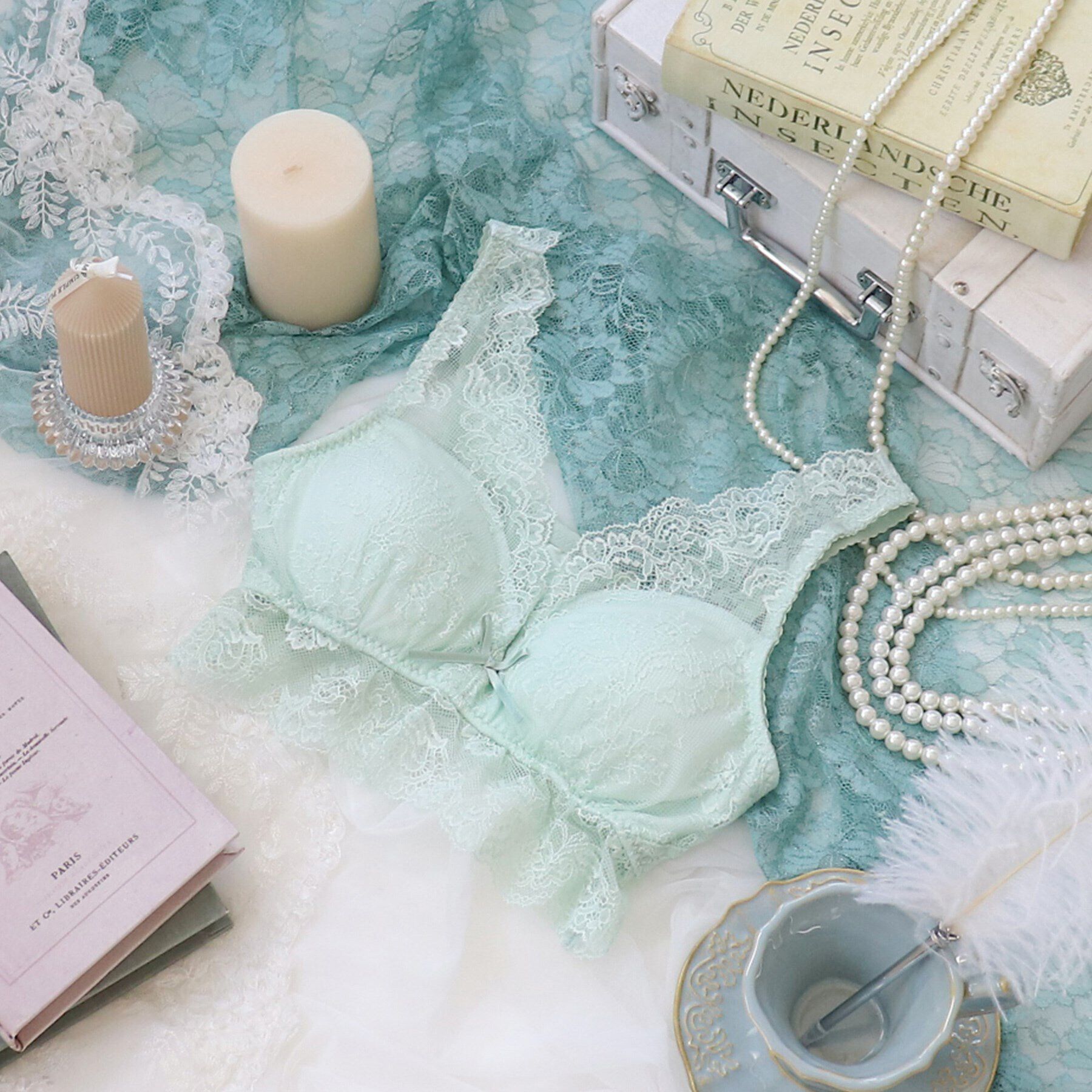 Risa Magli「マリッジ おやすみブラ」|インナー|ミント(020)