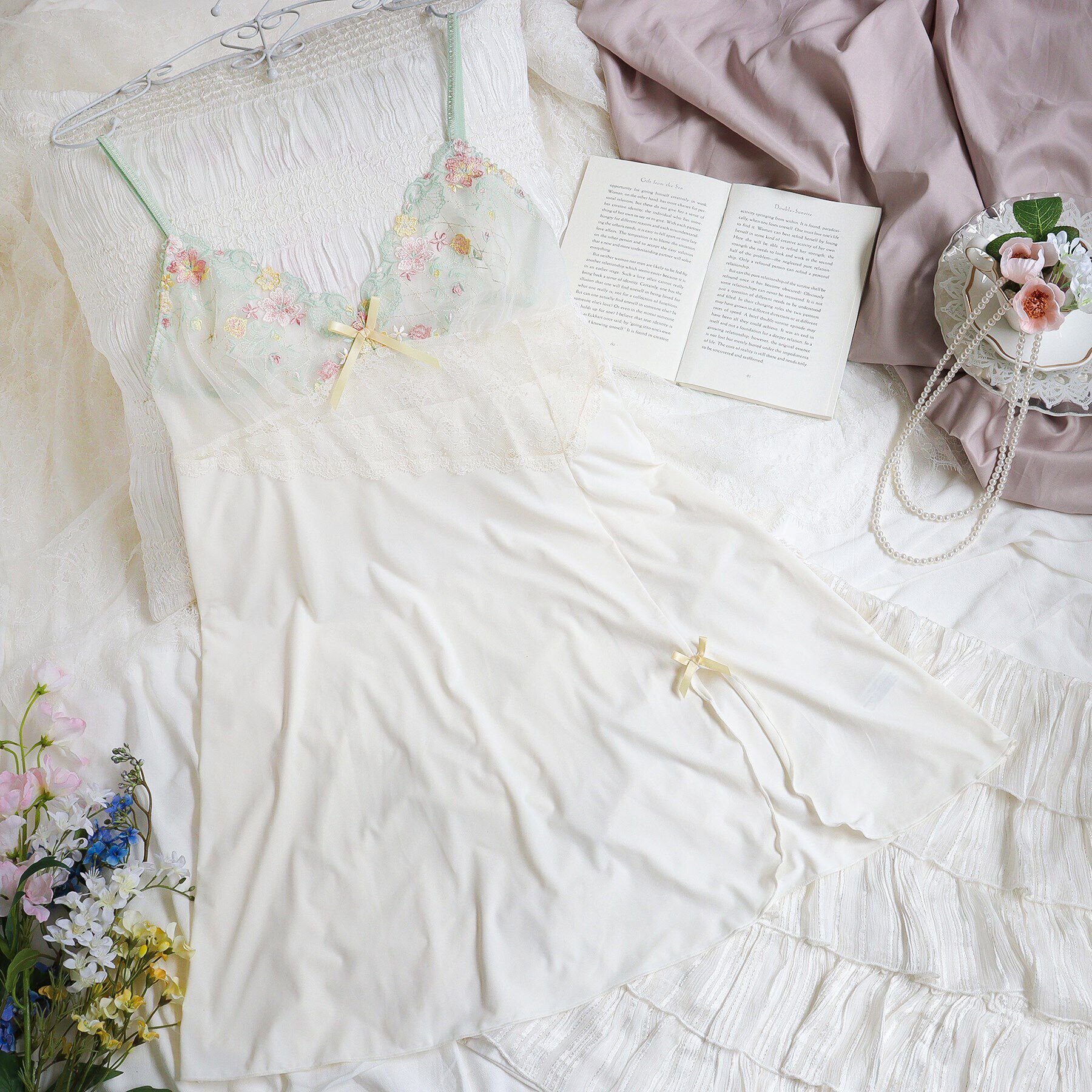 Risa Magli「ハーパー スリップ」|キャミソール|ミント(021)