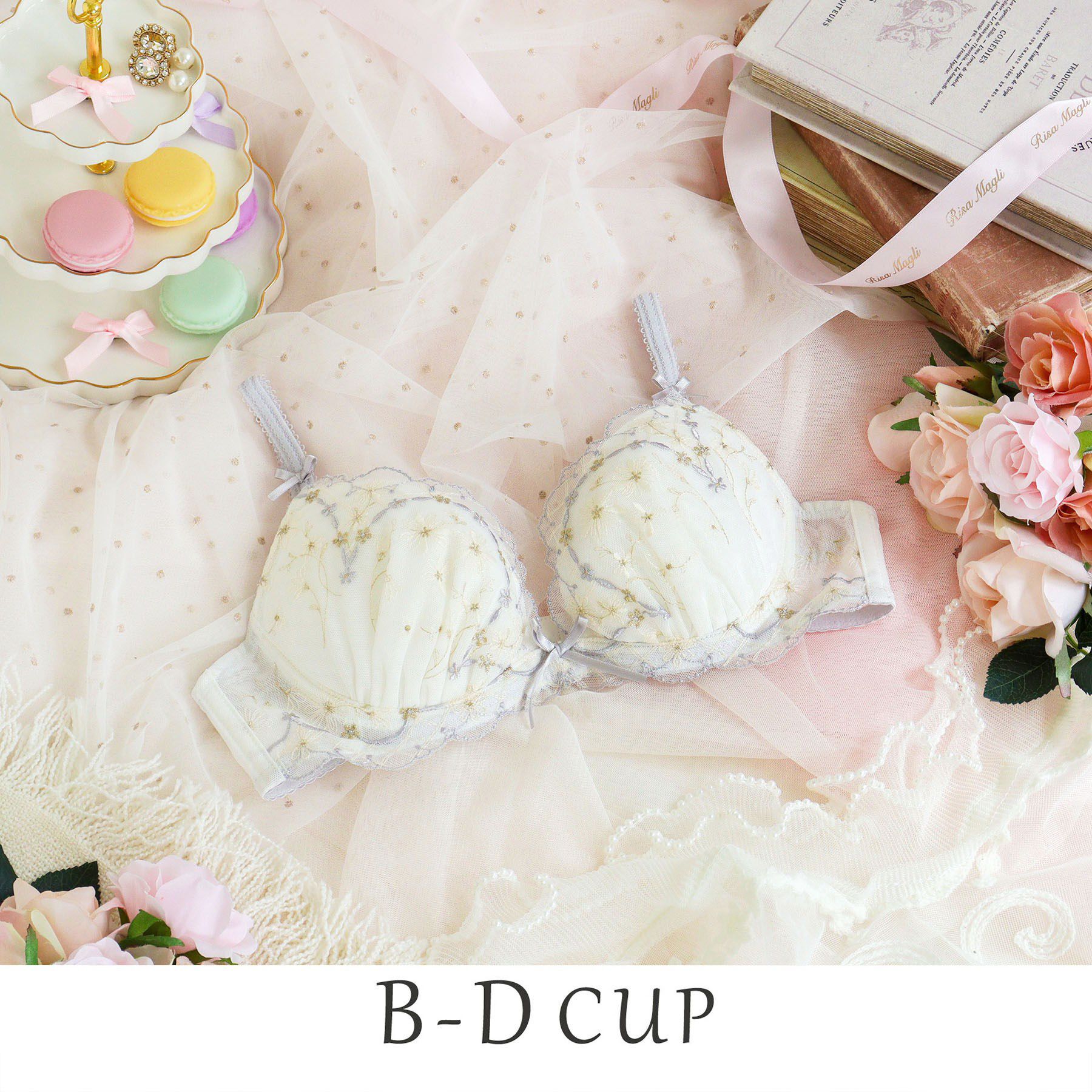 Risa Magli「コニー ブラジャー　（B-D）　＜リサマリ ミラクル谷間ブラ＞」|インナー|アイボリー(004)