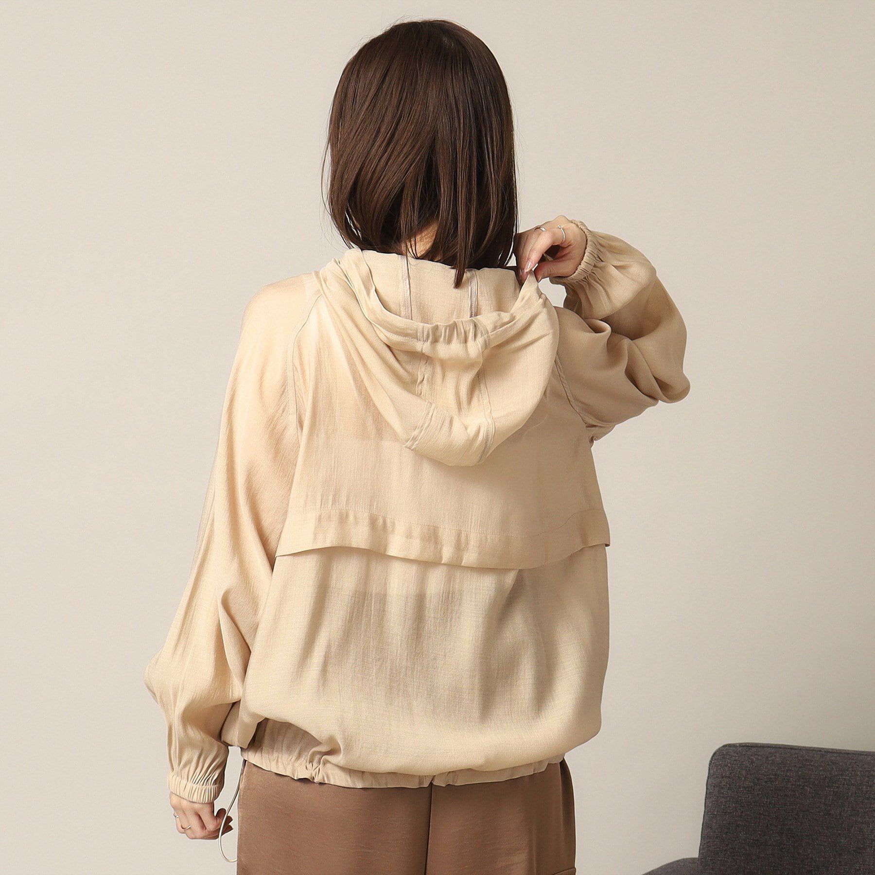 ITS&rsquo;DEMO「【手洗い可】シアーブルゾン」|ブルゾン・スタジャン|