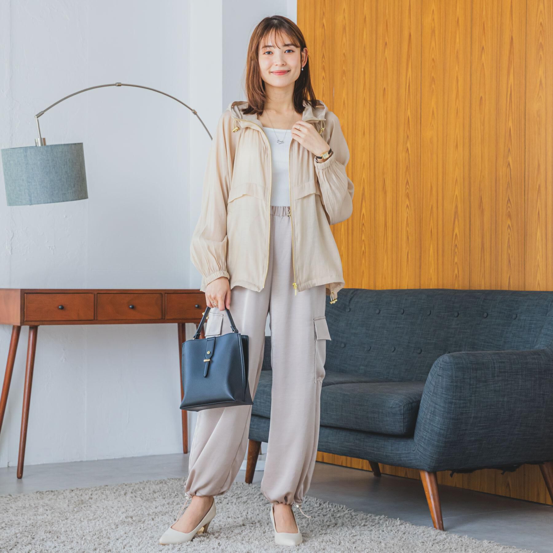 ITS&rsquo;DEMO「【手洗い可】シアーブルゾン」|ブルゾン・スタジャン|