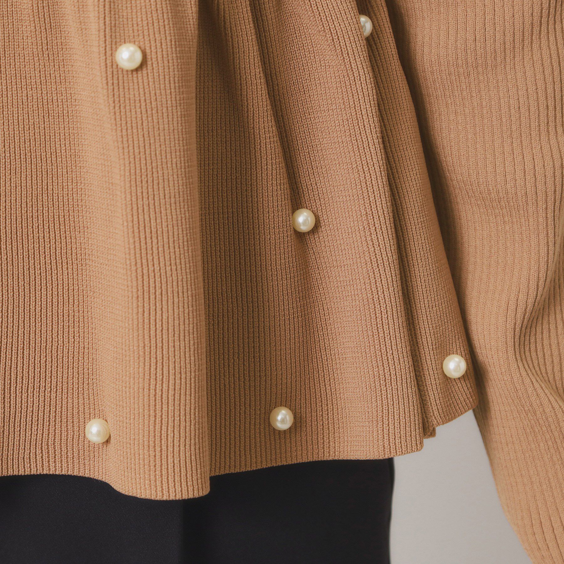 ITS&rsquo;DEMO「【手洗い可】ペプラムニット」|ニット・セーター|