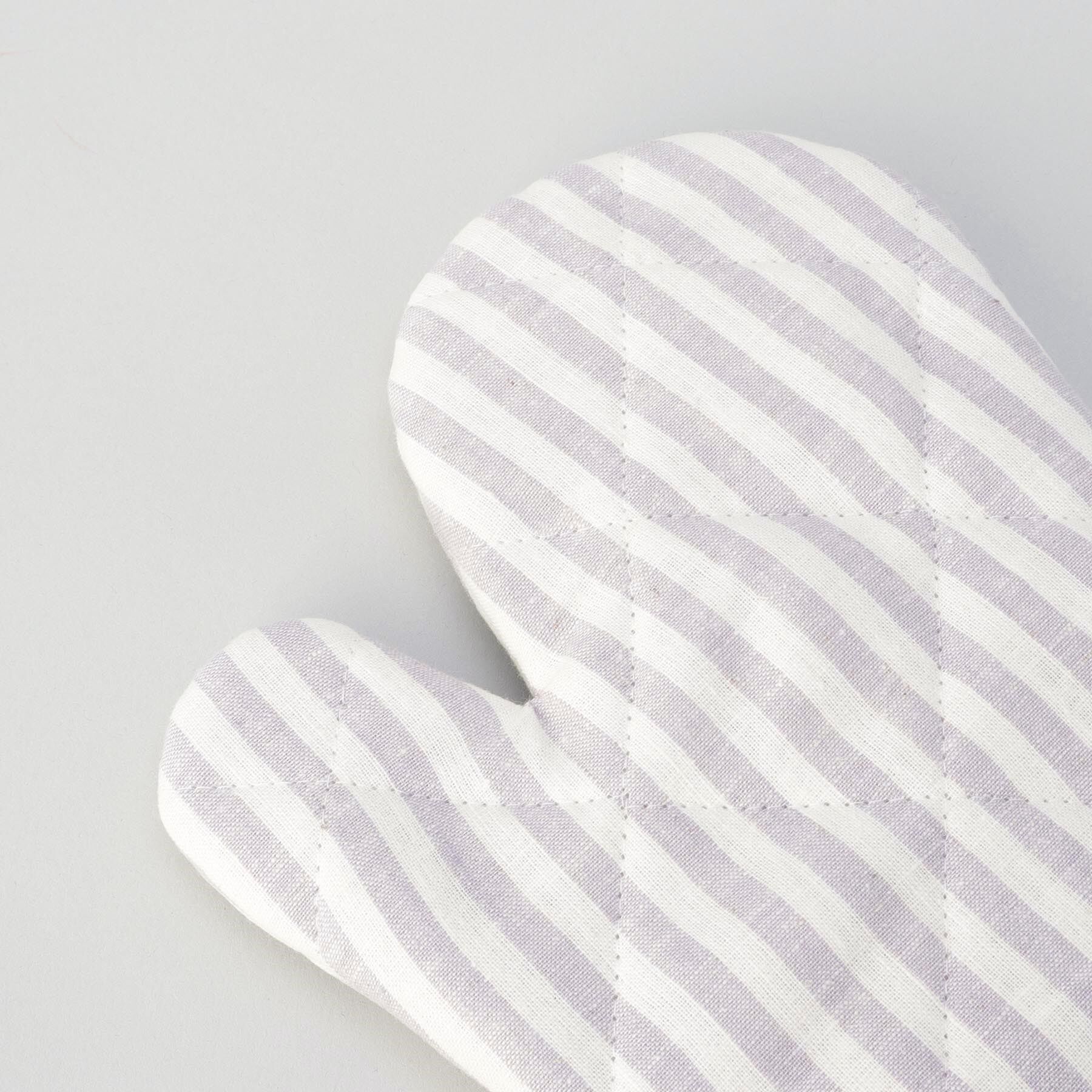 212 KITCHEN STORE「ブロックストライプ リネンコットン ミトン LPU ＜212Kオリジナル ＞」|食器・キッチングッズ|