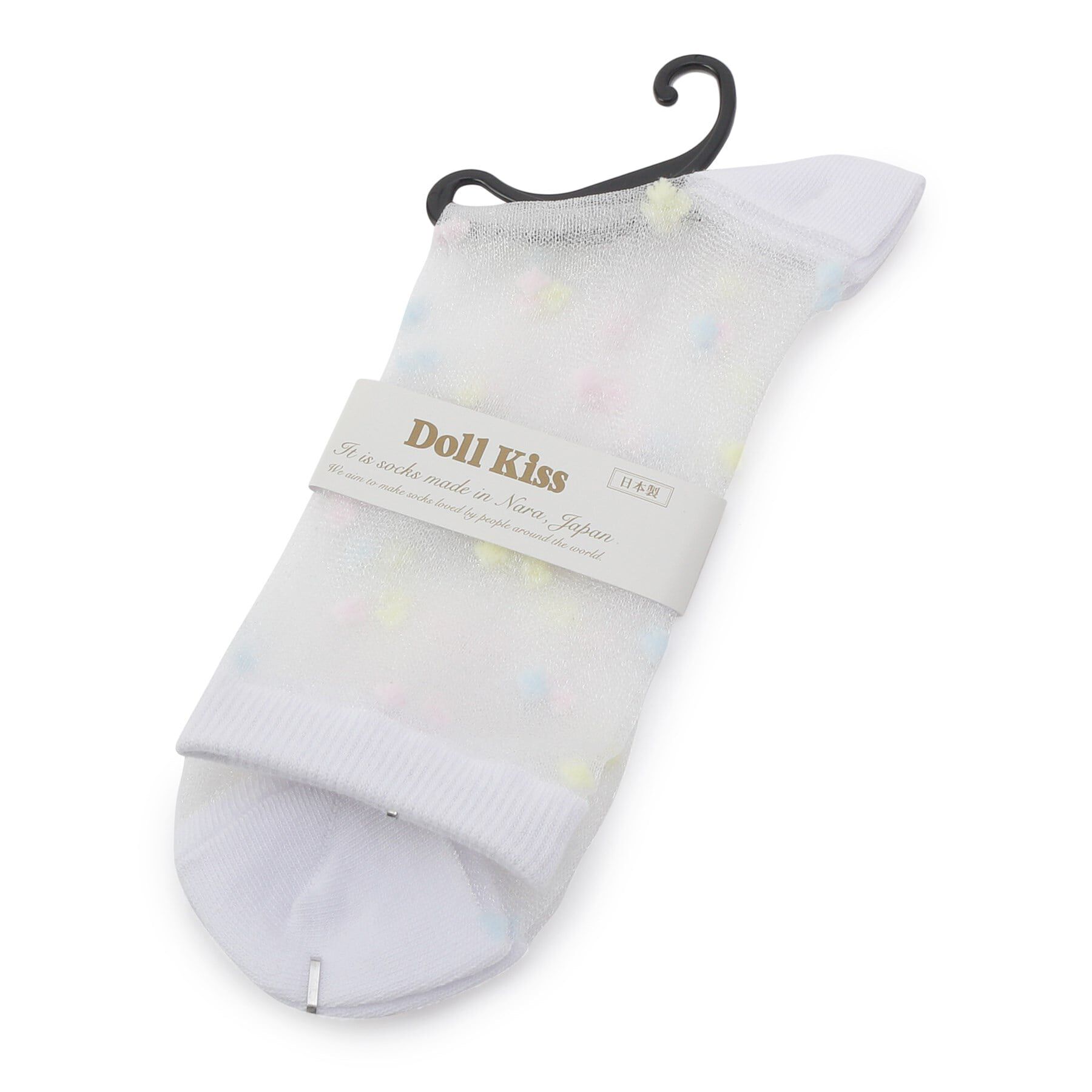 Doll Kiss「テグスドット柄クルーソックス　靴下」|ソックス|