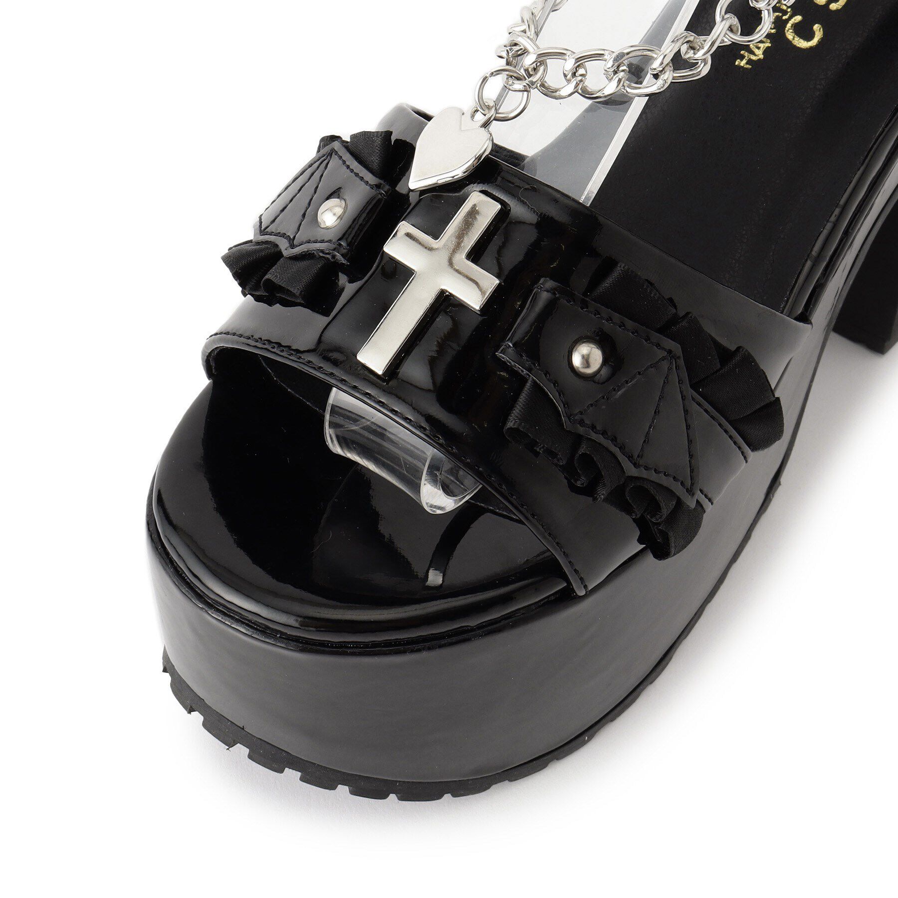 csT&P「厚底ハートチェ―ン付き十字架サンダル」|サンダル|