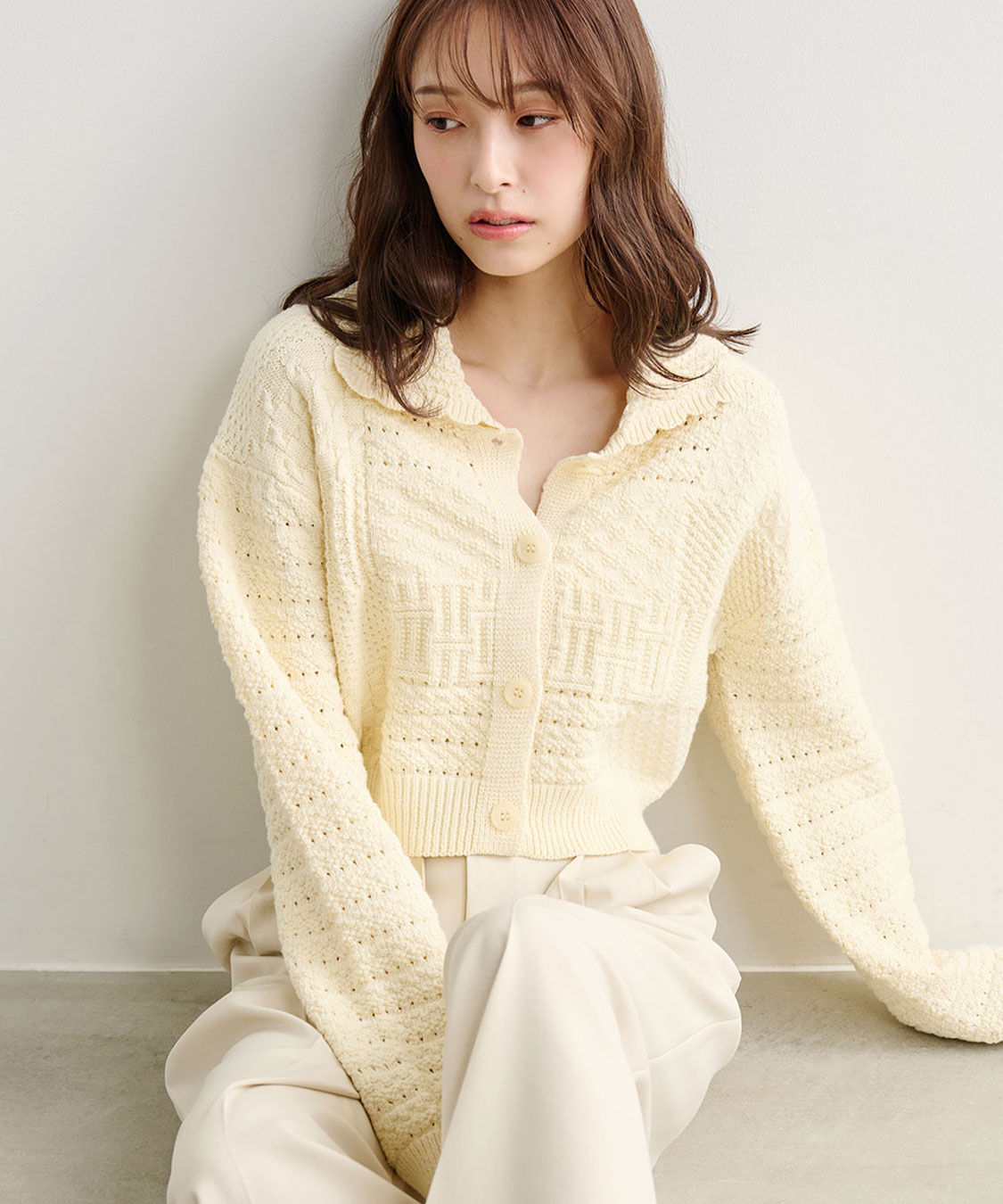 COCO DEAL「パッチワークカーディガン」|カーディガン|