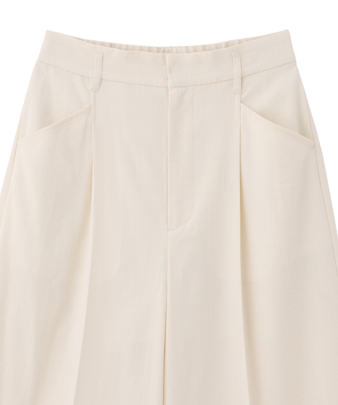 COCO DEAL「リネンライクバックフラップワイドパンツ」|スラックス|