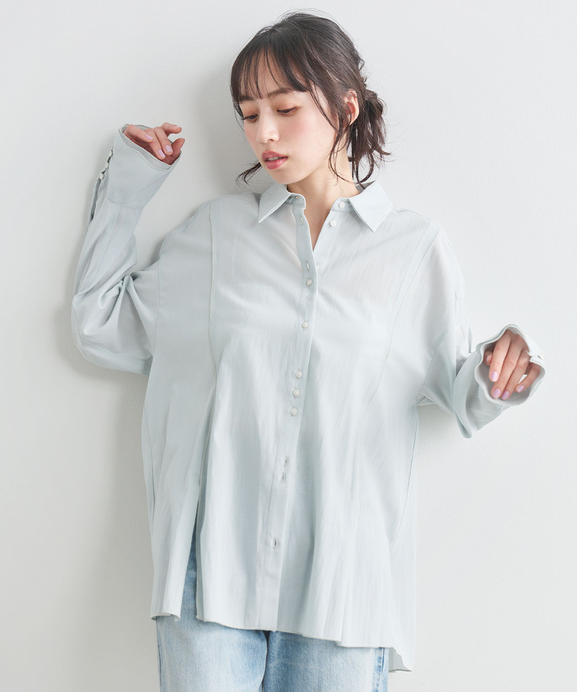 COCO DEAL「ボタンデザインスリットシャツ」|シャツ・ブラウス|
