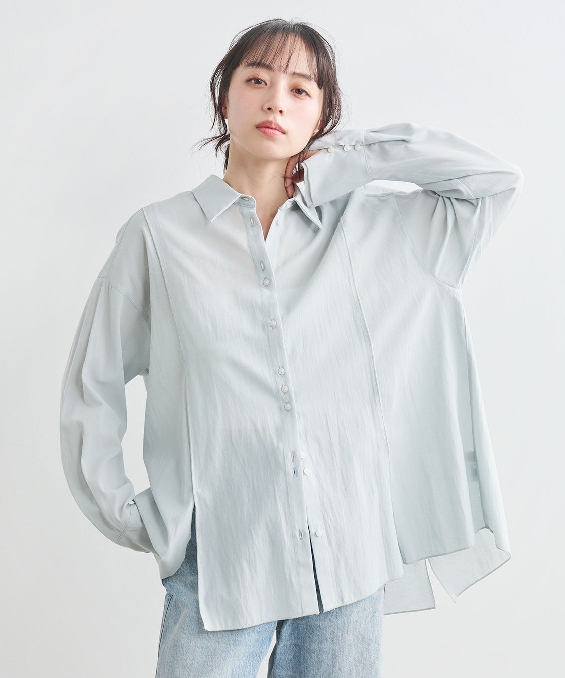COCO DEAL「ボタンデザインスリットシャツ」|シャツ・ブラウス|
