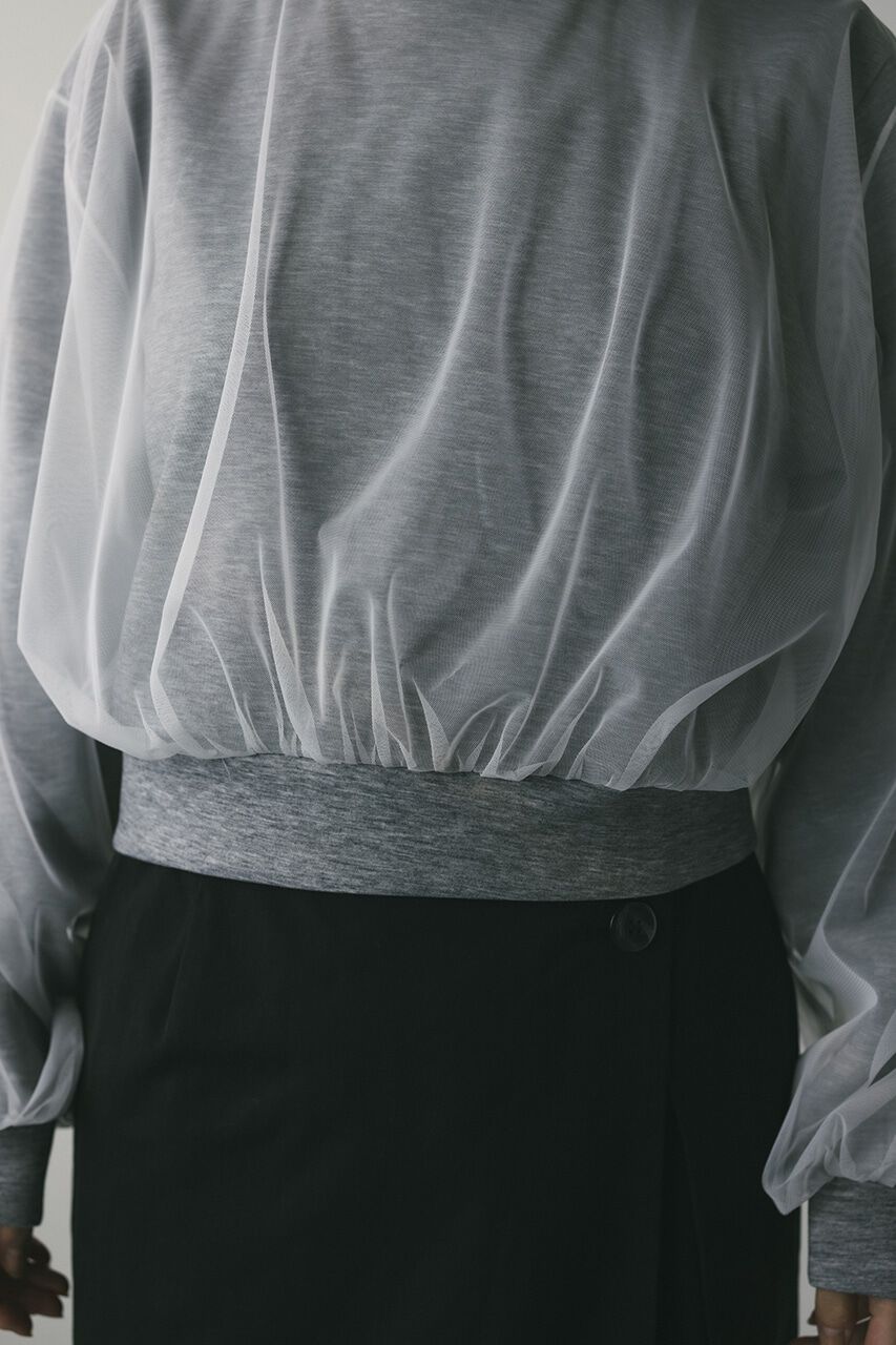 STYLEMIXER「チュールレイヤードトップ」|パーカー|