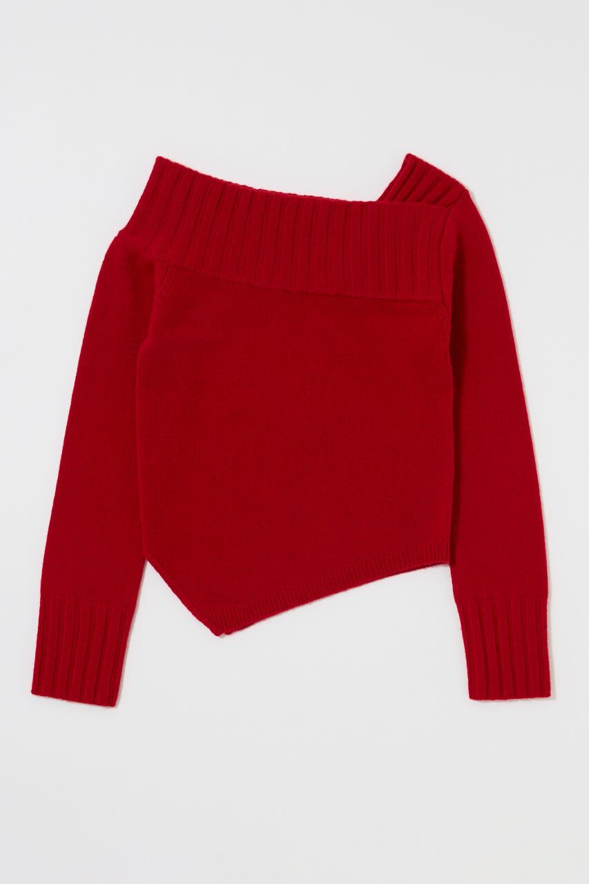 MOUSSY「ASYMMETRY トップス」|ニット・セーター|