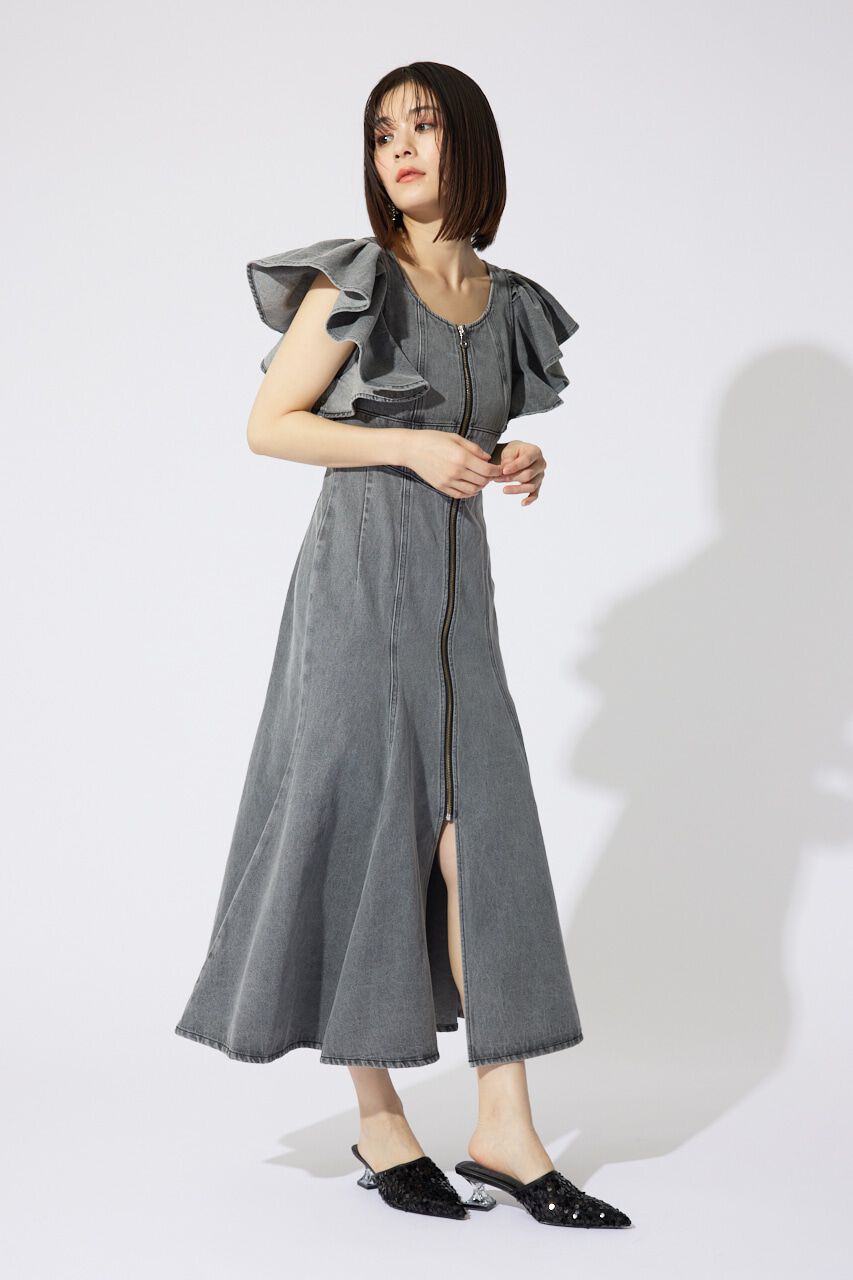 rienda「フリルスリーブマーメイドワンピース」|ワンピース|