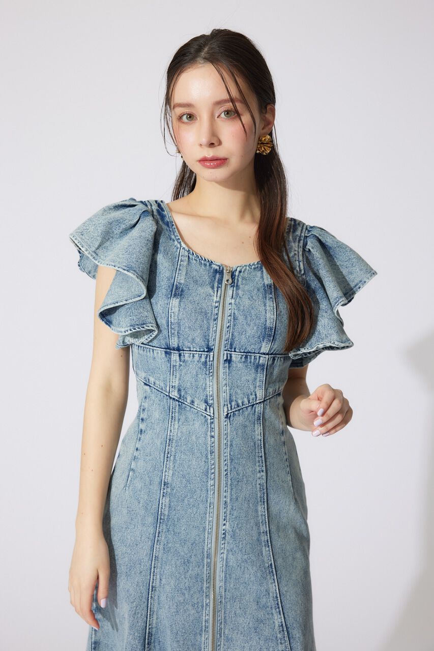 rienda「フリルスリーブマーメイドワンピース」|ワンピース|