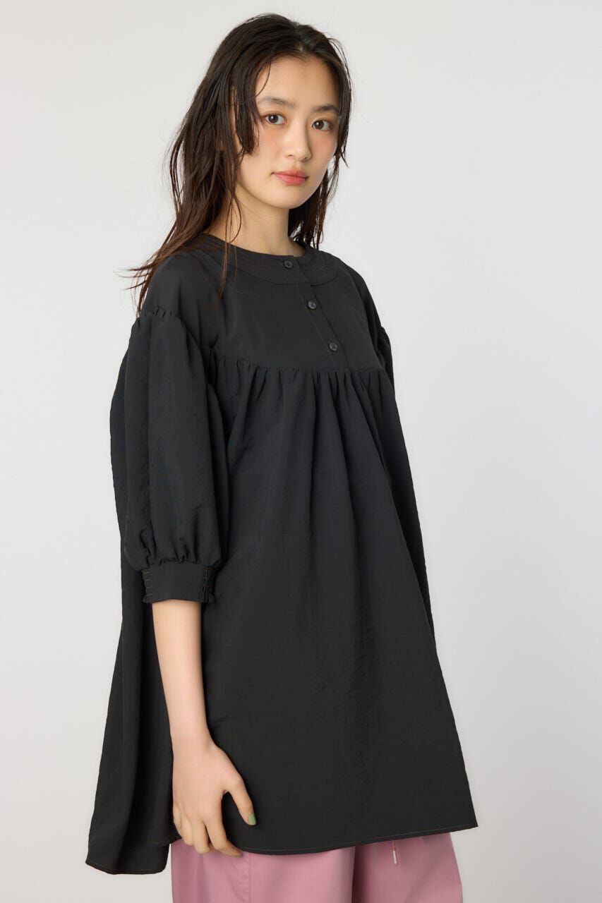 RODEO CROWNS「ギャザーチュニック2WAYブラウス」|シャツ・ブラウス|BLK