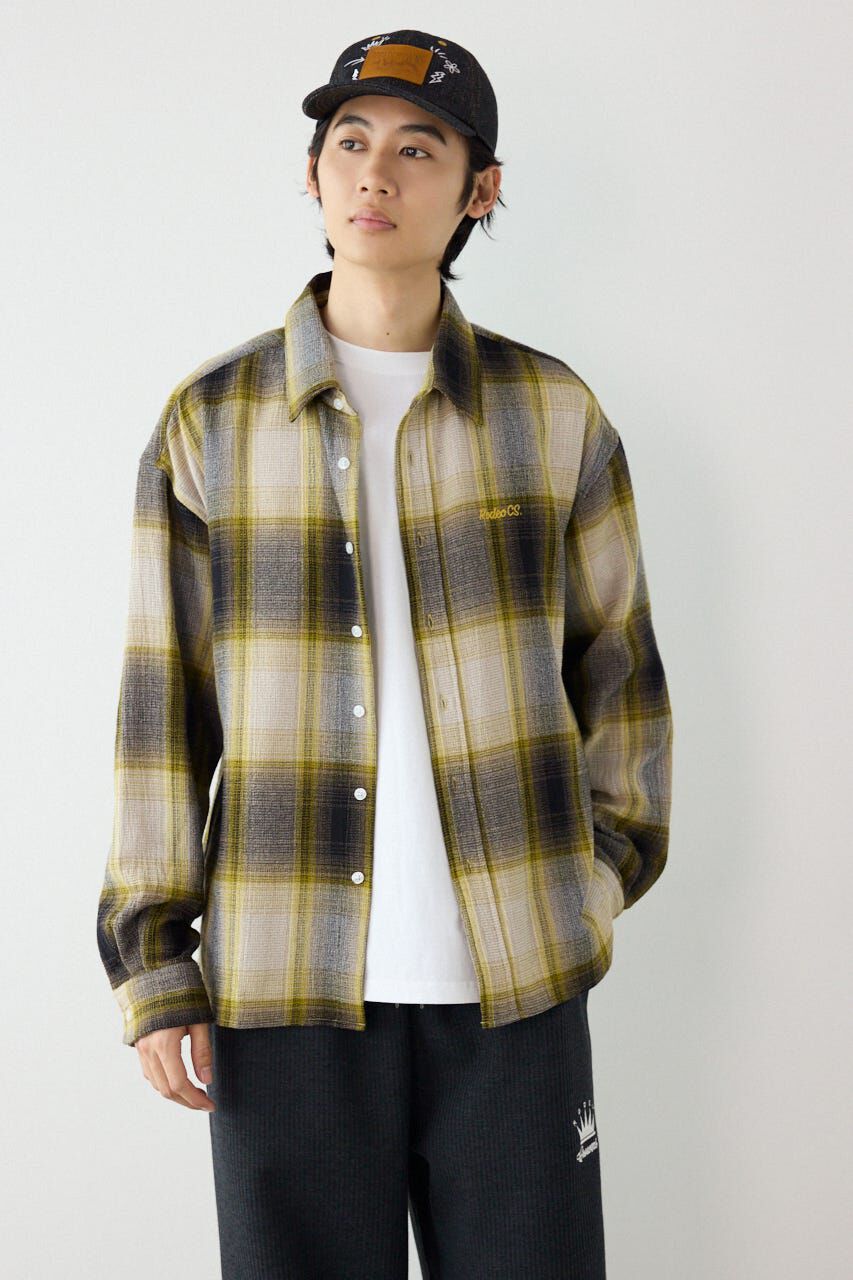 RODEO CROWNS「スカシオンブレーチェックシャツ」|シャツ・ブラウス|