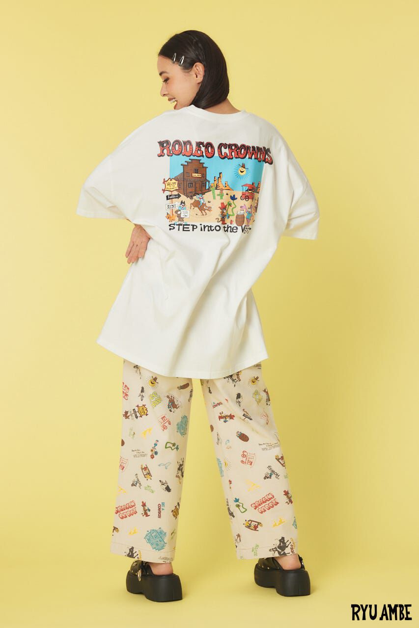 RODEO CROWNS「(Ryu Ambe)SITW Tワンピース」|ワンピース|O/WHT1