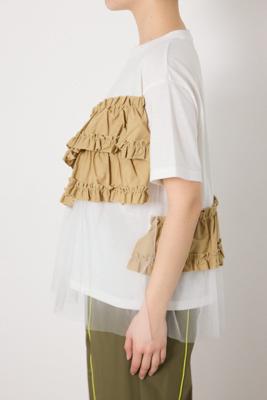 RODEO CROWNS「布帛チュールドッキングトップス」|Tシャツ・カットソー|