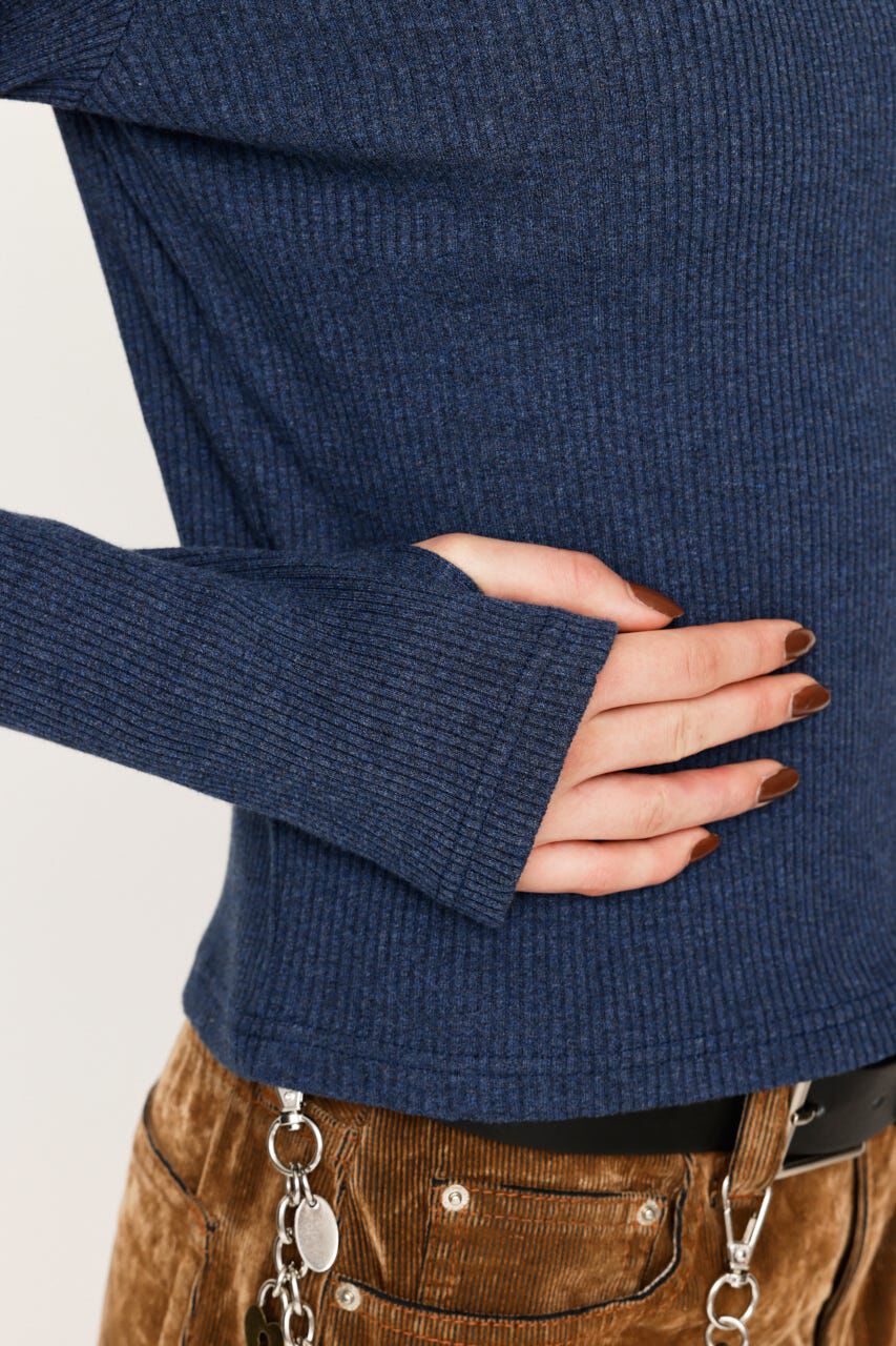 SLY「2WAY CUT RIB トップス」|Tシャツ・カットソー|