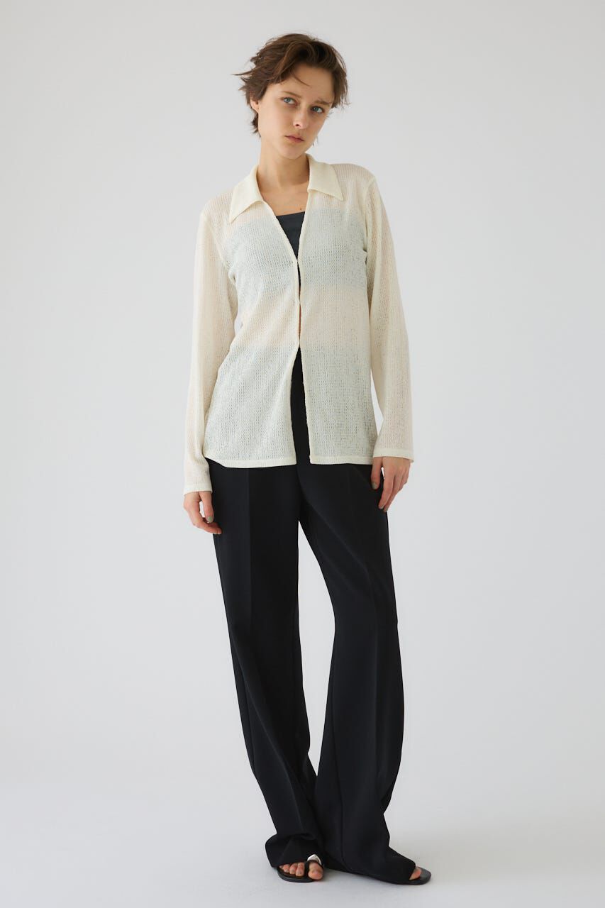 RIM.ARK 「Sheer lace hook tops」|シャツ・ブラウス|WHT