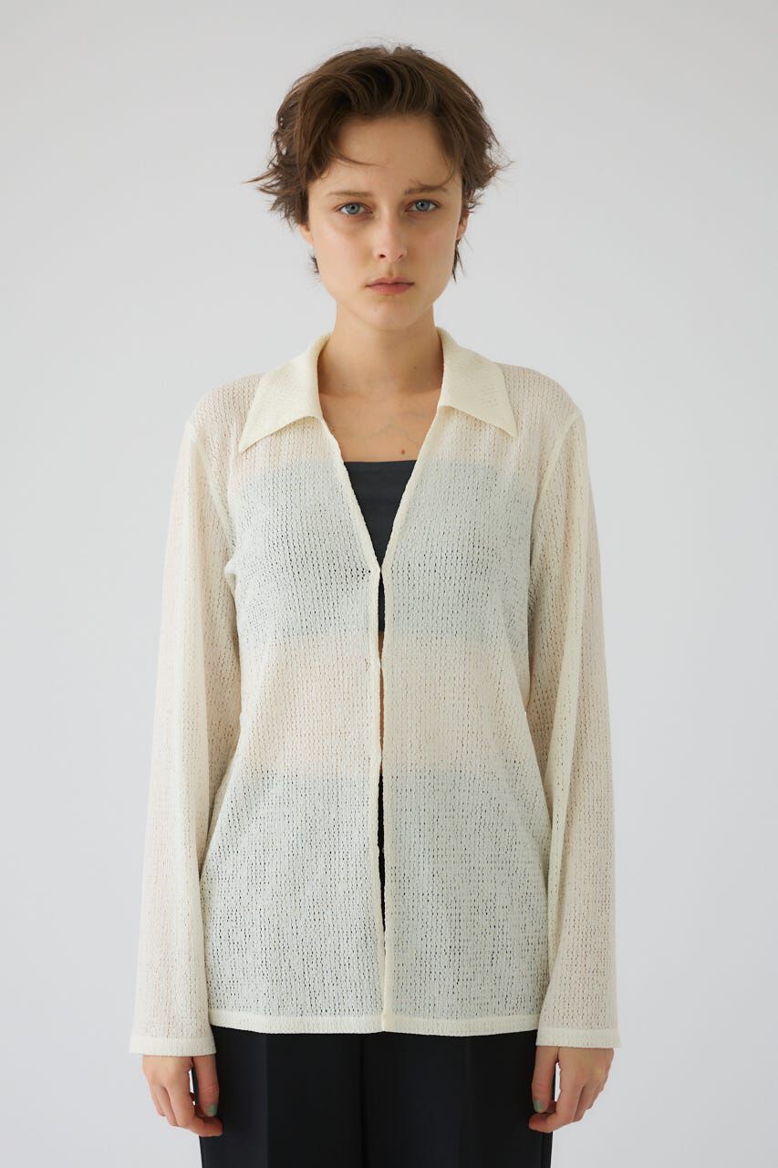 RIM.ARK 「Sheer lace hook tops」|シャツ・ブラウス|