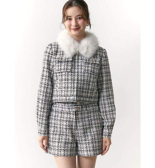 CALNAMUR「クラシカルツイードレイヤードライクミニマルショーツ」|その他|