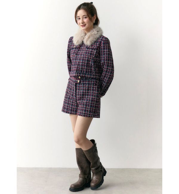 CALNAMUR「クラシカルツイードレイヤードライクミニマルショーツ」|その他|