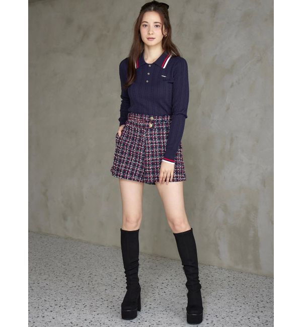 CALNAMUR「クラシカルツイードレイヤードライクミニマルショーツ」|その他|