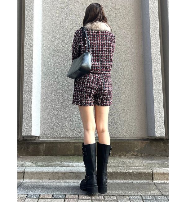 CALNAMUR「クラシカルツイードレイヤードライクミニマルショーツ」|その他|