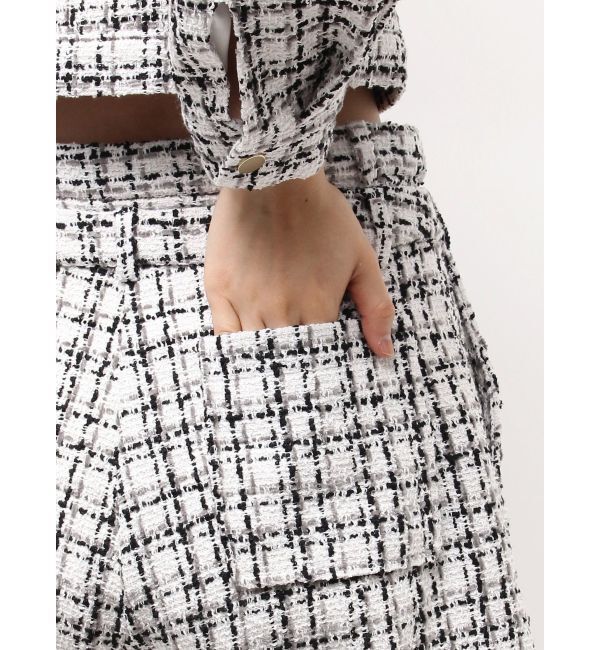 CALNAMUR「クラシカルツイードレイヤードライクミニマルショーツ」|その他|