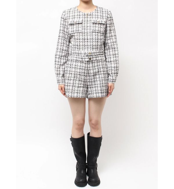 CALNAMUR「クラシカルツイードレイヤードライクミニマルショーツ」|その他|