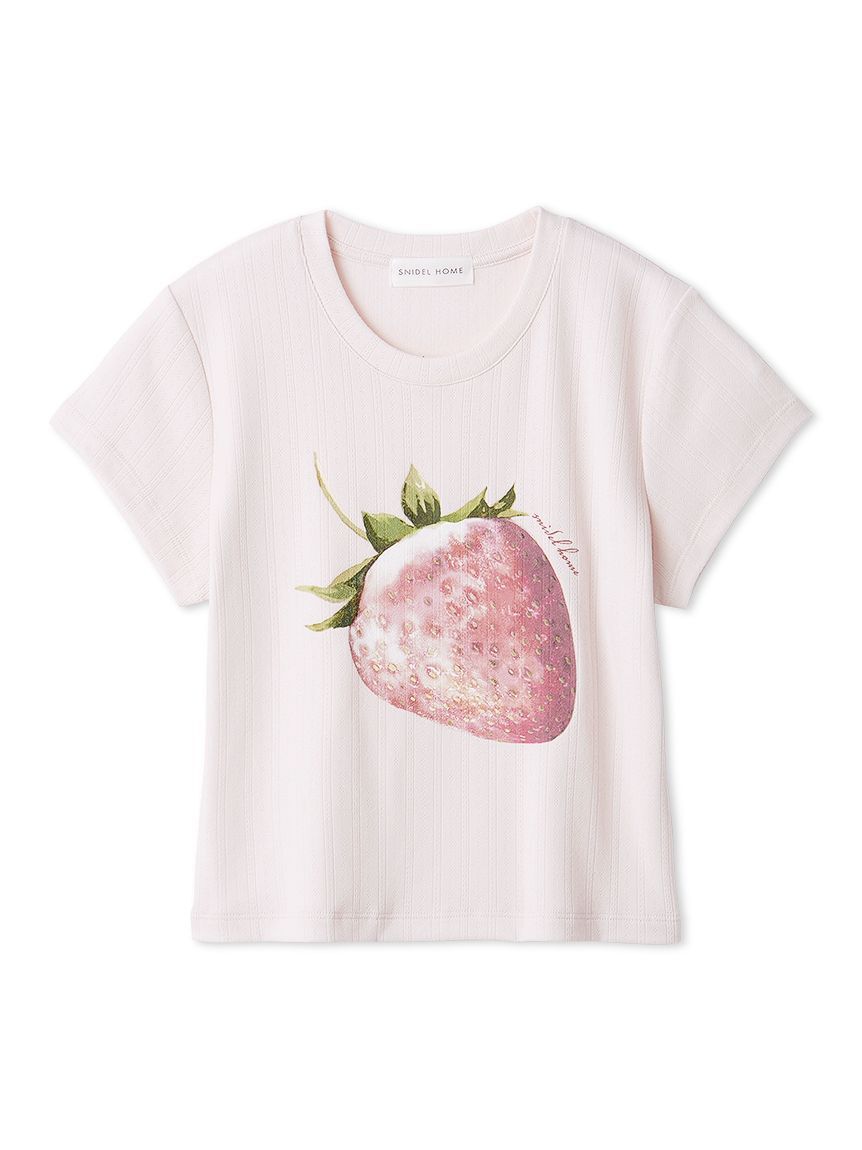 SNIDEL HOME「ストロベリーアイレットミニTシャツ」|ルームウェア|