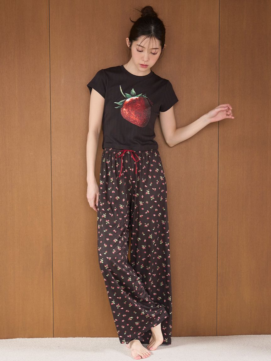 SNIDEL HOME「ストロベリーアイレットミニTシャツ」|ルームウェア|