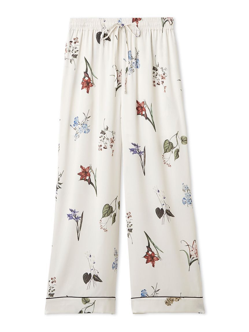 SNIDEL HOME「【UVカット】サテンプリントロングパンツ」|ルームウェア|